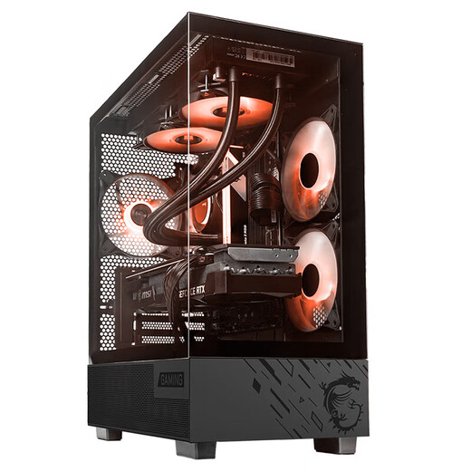 MSI (MSI) AMD Ryzen 5700X/5060/5060TI game console computer desktop assembly computer host DIY complete machine sea view room chassis configuration nine 5700X + MSI RTX5060 8G Phantom Master