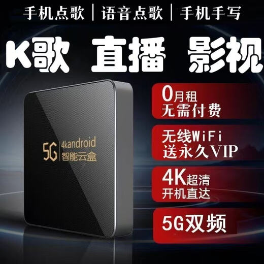 Netzwerk-TV-Set-Top-Box 4K Ultra-clerne intelligente Sprach-Fernbedienungssteuerungsnetzwerk TV-Box 5G Dual-Band Dauerfrei ohne Werbung + Unterstützung für Installation und Anwendung + Forever Free 4K Digital Single-Band Pro + No-Werbung + für immer kostenlos kostenlos
