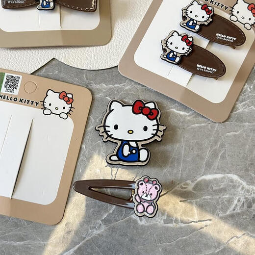 
Yunru 520 gift for girlfriend hello kitty hairpin 2025 new girl beauty cartoon hairpin 12161 oval pair