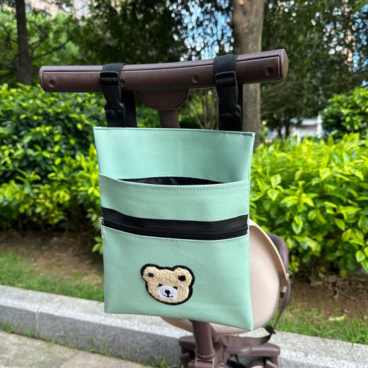 蕉京婴儿车挂包宝宝好遛娃小挂包遛娃车头前置挂物袋储物收纳童车手机 中号挂袋-米色熊