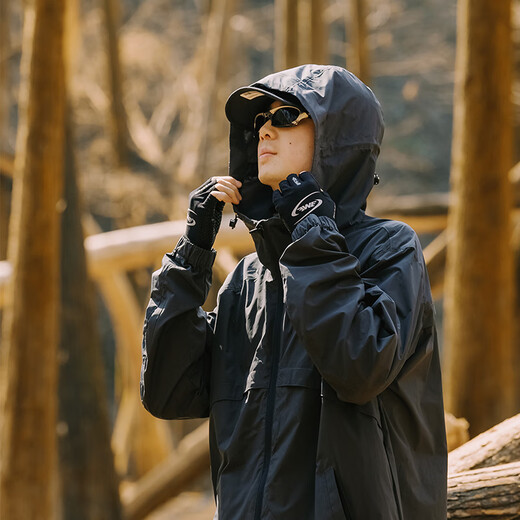 EWE 2025 New Outdoor Lightweight Soft Shell Jacket Skin Jacket Sun Protection Skin Jacket Waveproof Water Sports Ultra Light Children Dark Gray M