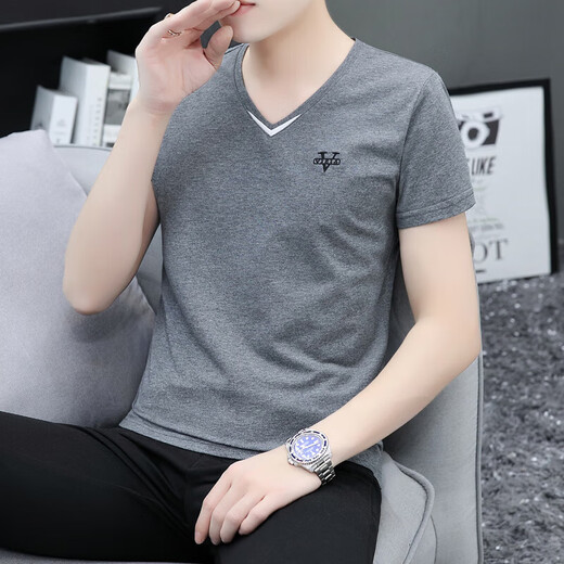 Camisa de manga corta para hombres Lilang Summer Summer Camisa de base guapo de altura delgada y versátil