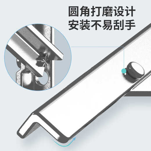 Kuangmai thickened 304 stainless steel air conditioner outdoor unit bracket 1-1.5 hp/2/3 hp suitable for Haier, Kelon, TCL, Midea, Gree, Xiaomi and other air conditioner brackets 1-1.5-1.3MM load-bearing 200KG + expansion screws