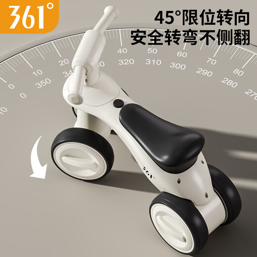 361 grados Balance de la bicicleta de equilibrio para niños 1-3 años Baby Bike Bike Ciclismo ligero para el primer regalo de cumpleaños para niños + música + música + faros + cojín suave [Sakura Powder