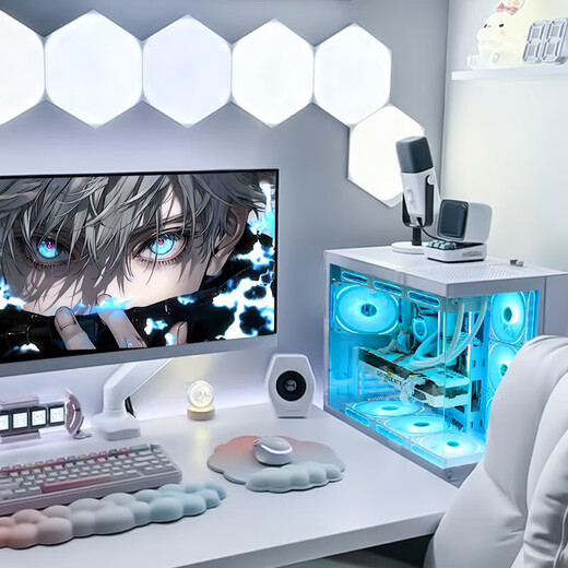 
Lingrui Intel Core i7-liter 24-core RTX4060 independent graphics card 64G memory desktop computer host black myth Wukong 3A game office designer rendering and assembling the computer full set 2: 16 thread strong core + 16G + GT730/online game stock trading host