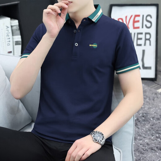 凡客诚品 VANCL雷军推荐商务休闲polo衫潮牌短袖t恤 QY686黑色 XL 135-145斤