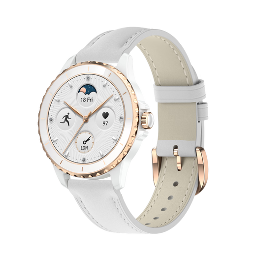 Honor elige personalmente Rossini Smart Watch 2e Gilded White 38 mm Classic Design Ultra-Clear Small Rededed Screen Life Health Health Health