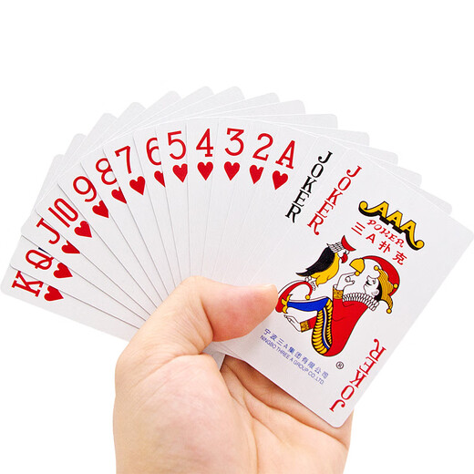 Tres un juego de jugadas Box Whole 100 Hard Propietario de alta calidad Big Propietarios 3a Tarjetas Tres A King 9888 UNA CAJA (100 pares)