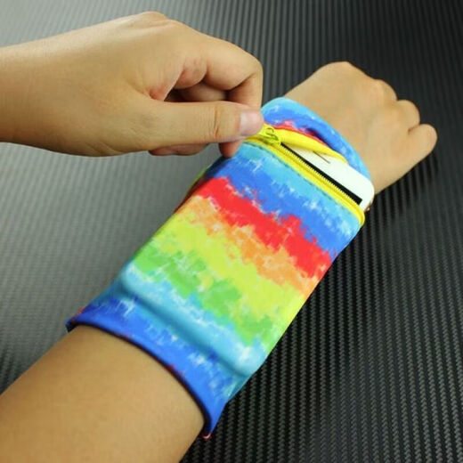 Ripa mobile phone wrist bag, thin wrist mobile phone bag, comfortable and breathable arm wrist bag, running arm bag, sports hand, plant pattern, weight 121 to 170, recommended size M