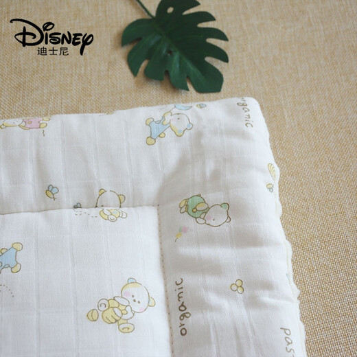 迪士尼（Disney）新生婴儿纯棉褥子尿垫宝宝可水洗棉花隔尿垫透气床垫被宝宝小垫子 森林童话 40*50cm(1个)