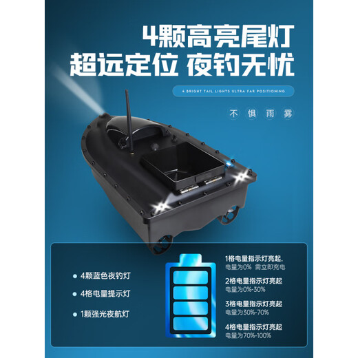 Der Passant annimmt, um ein Nest Boat Fernbedienungs-Kontrollboot-GPS-Hochleistungshaken und Köder zu machen, um das Nettobootfischerei- und Fischereiwerkzeug mit Hochleistungs-Single-Lager-Nest-Boot + 5200 mA Batterie 1 zu ziehen 1