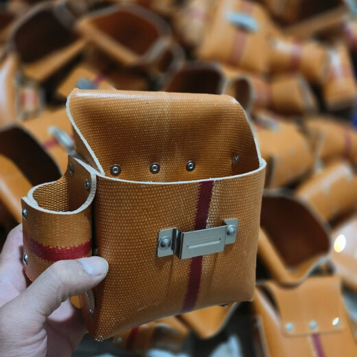 莱迹木工钉子包铝模腰包新款小号胶皮工具包防水 小号胶皮钉兜+腰带