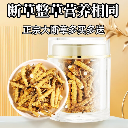 冬虫夏草断草正宗藏区头茬虫草家庭装自食首选10克送1克多买多送 藏区精品大断草买10克送1克