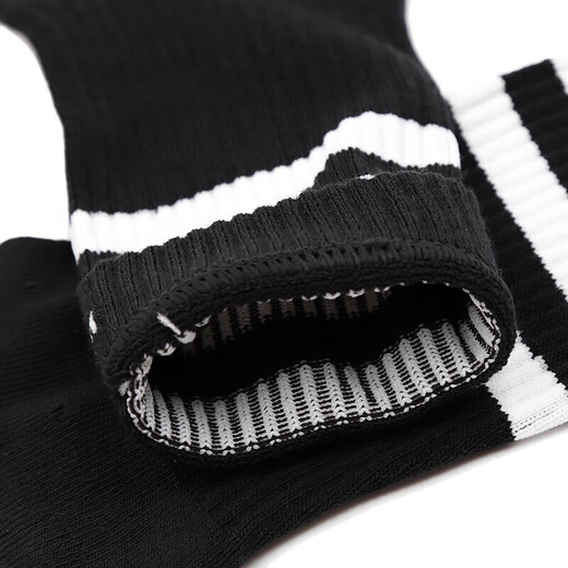 Adidas (adidas) men's socks and women's socks. New casual socks. Fitness training breathable and fashionable striped casual mid-tube socks. Outdoor mid-tube socks. FH6629 XL