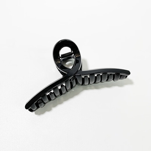 Demina Simple Large Cross Hair Clip Women's Ins Exquisite, Sweet, Versatile and Multiple Hair Capture Shark Clip Hair Accessories at the Back of the Head Black (11CM)