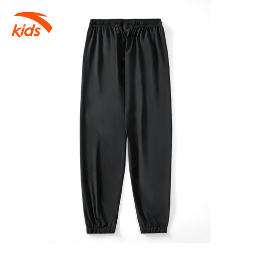 
Anta children's pants for boys, big children's woven mosquito-proof ice silk quick drying summer new style girl teenager loose sports pants black [ice silk quick drying] 160 cm