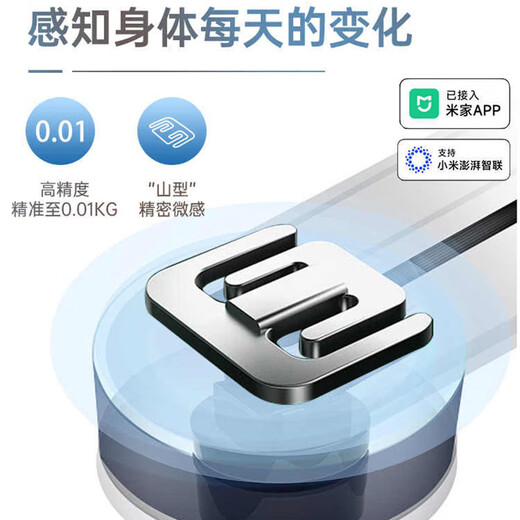 【已接入米家APP】电子秤智能体脂秤体重秤家用宿舍用精准充电体重秤减肥必备 【电池款】米家联动体脂秤-白色