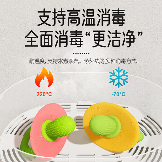 Cactus baby anti-eating hand teether baby chewing teething stick silicone baby pacifier teether pink green bag cactus soothing teether - baby's favorite