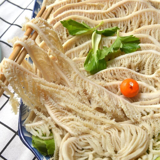 Fresh black and white Melaleuca tripe beef tripe packaged in commercial hot pot ingredients beef tripe chilled wholesale whole black tripe 5Jin Jin equals 0.5kg pack/bag