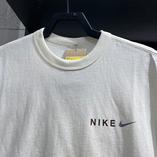 耐克（NIKE）男装上衣T恤 夏季新款跑步健身运动服舒适透气体恤宽松圆领T恤 HF6172-133/全棉 L /建议130-150斤