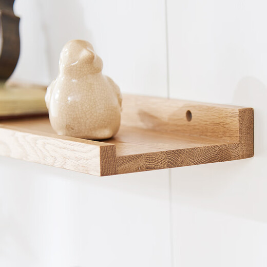 Jiayi solid wood storage rack on the wall punch-free storage rack partition wall hanging bookshelf entryway laminate wall wooden storage rack