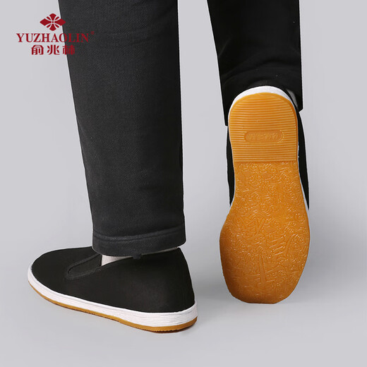 Yu Zhaolin old Beijing cloth shoes traditional handmade thousand-layer sole slip-on slip-ons men's casual shoes Y1S-1002 42