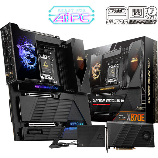 MSI X870/X870E Материнская плата 7800X3D 9900X3D 9950X3D 9800X3D Материнская плата CPU SET SET US MEG x870E Богоподобный Super Magic Wi -Fi R9 9900X коробка