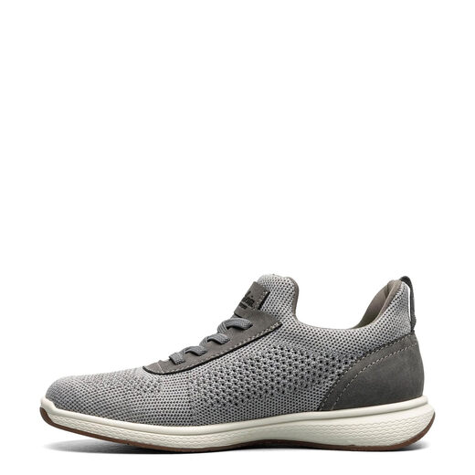 Florsheim boys' casual sneakers, elastic knitted surface, comfortable and breathable, gray 5 Big Kid