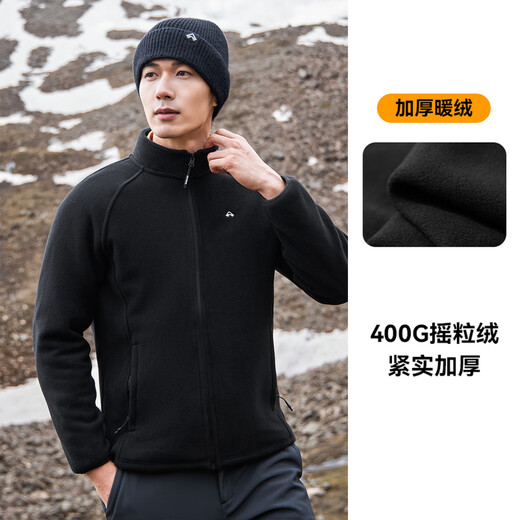 Pathfinder fleece jacket for men in autumn and winter, polar fleece jacket, thickened stand-up collar, outdoor sports hiking warm clothing