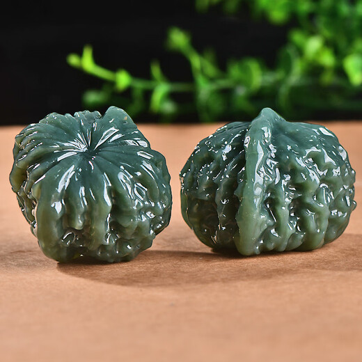 千载一玉和田玉手把件核桃把玩件玉石摆件礼赠长辈节日礼物 寓意福运相随 【直径约45毫米】款一QZM7382i