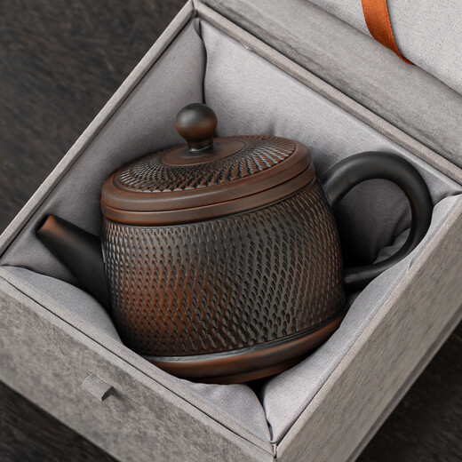 Haofeng 2025 new purple pottery teapot teapot complete tea set set high-end household Xishi teapot Mid-Autumn Festival gift