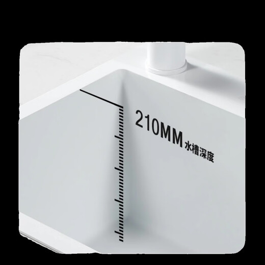 Ye Yu Cream Style Thickened White Water Bar Sink Basin Square Side Mounted Stainless Steel Small Single Slot Kitchen Washbasin White Side 32*32 No Faucet