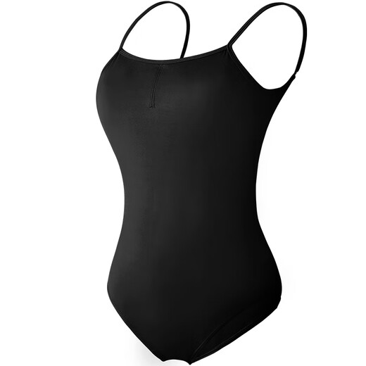 Ai Wuge Adult High Hip Art Test Ballet Practice Clothes Women's Sling Dance Gymnastics Clothes Basic Training Clothes Black XL Size