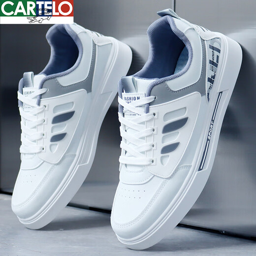 
CARTELO 2025 summer new shoes for men's white shoes Korean style shoes versatile anti-odor casual men's shoes sports breathable board shoes 9901 m green 39