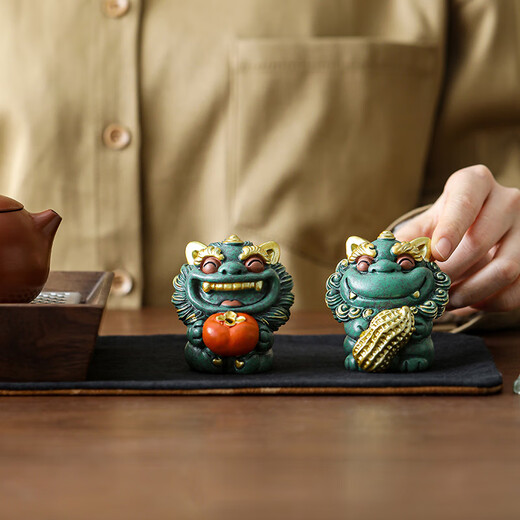 Bowei (BW) high-end tea pets, tea tables, tea table decorations, tea sets and accessories can nourish and attract wealth, holiday gifts and souvenirs, persimmon peanuts