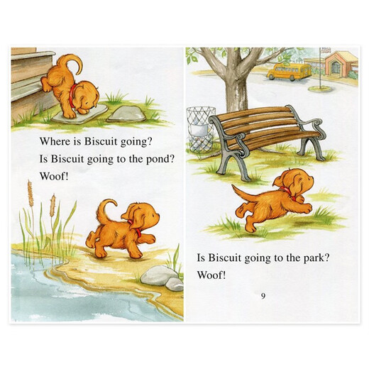 Biscuit Dog Series: Biscuit Goes to School Imported Original English Picture Book Primary School Teaching Assistant