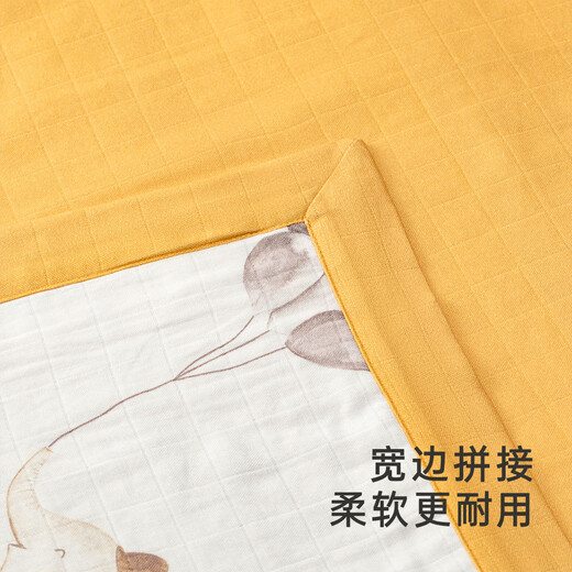 Yeehoo Baby Quilt Bamboo Cotton Children Cid Climatiseur de courtepointe d'été et couverture de maternelle Ballon d'éléphant 120x150cm