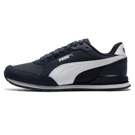 彪马（PUMA）男鞋女鞋 2025秋季新款低帮运动鞋轻便透气跑步鞋复古休闲鞋子男 384857-02/ 午夜蓝-彪马白 35.5