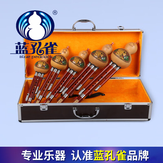 Blue Peacock Hulu Seidenset Yunnan Musikinstrumentenröhrchen Leistung Typ