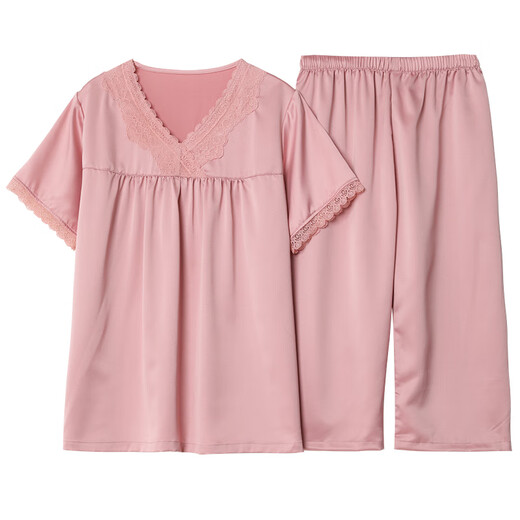 Modal mittlerer und älterer Pyjamas für Frauen für Sommereiseis Seiden.
