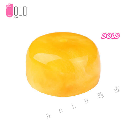 DOLD beeswax drum beads, single amber, with beads and separated beads, chicken fat yellow pier loose bead bracelet, diamond accessories, chicken fat yellow drum beads/14*8MM/piece
