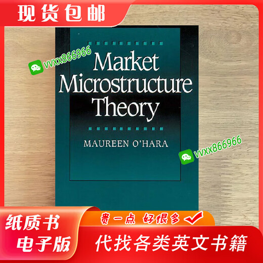 
Spot Market Microstructure Theory by Maureen OHara Paper Book