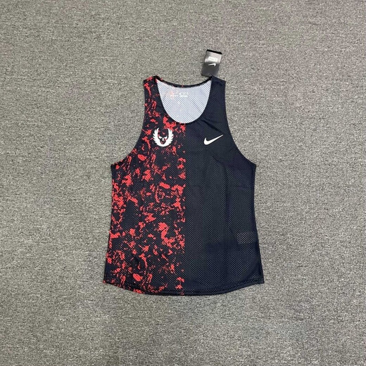 NBA KIDS-NIKE田径速干俄勒冈背心体考透气比赛训练马拉松跑步运动男女 耐克-【主打高端三标齐全】大迫杰/红黑+俄勒冈 均码 耐克-l120-140斤