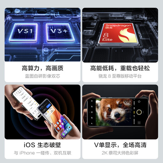 vivo x200 ultra 16 GB+1 TB Satellitenkommunikation Version Silbertune Zeiss drei Major Dingjiao Master Lens Blueprint Selbstentwickeltes Bild Dual-Core AI Mobile