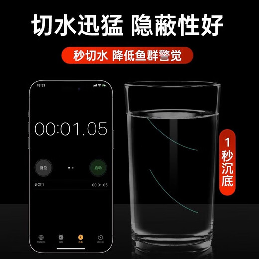 Imported fishing line tied with finished product line set main line wild fishing platform fishing line set full set of fishing line invisible line components 4.5 meters 5 rolls free gold sleeves tied with double hooks No. 3.0 main line