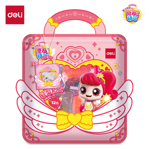 
Deli (deli) wonderful and cute 12 color ultra light clay clay color mud plasticine children's toy birthday gift MK811-12