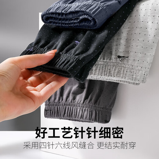 SeptWolves ropa interior masculina para hombres puros boxeadores de algodón pantalones pantalones cortos de hombres de tamaño grande