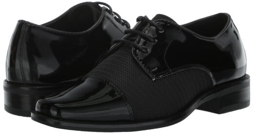 Stacy Adams Boys' Pharaoh Cape Oxford Shoes Black 2 Big Kids