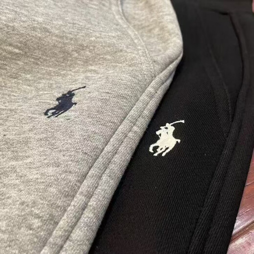 POLO SPORT American Ralph Lauren sweatpants pony embroidered men's and women's solid color all-match trousers fashion brand trendy men's and women's trousers white black label XL