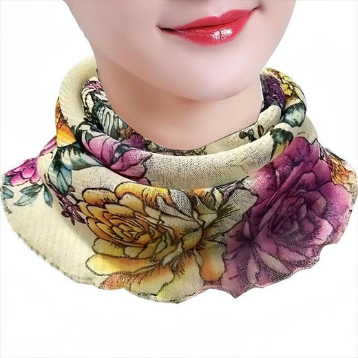 Mode Schal für Frauen im Frühlings- und Herbststil vielseitiger Kopfschal Multifunktional Sonnenschutzmaske Schal Zwei rote Streifen